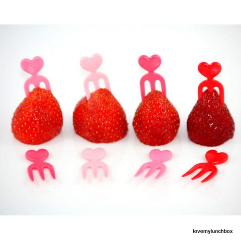 Heart Food forks - Love My Lunchbox
