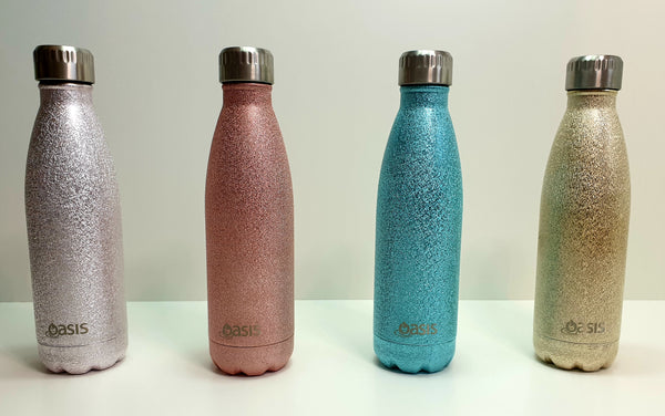 OASIS 500ml Stainless Steel Double Insulated Water Bottle SHIMMER Range