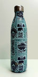 OASIS 750ml Stainless Steel Double Insulated Water Bottle Quirky PRINTS